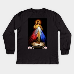 Jesus I Trust In You Kids Long Sleeve T-Shirt